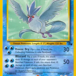 Fossil - 17/62 - Articuno - Rare (Lightly Played)