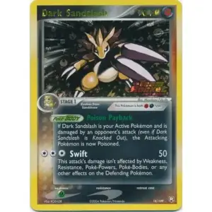EX Team Rocket Returns - 018/109 - Dark Sandslash - Reverse Holo (Moderately Played)