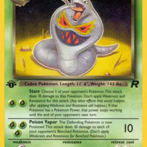 Team Rocket - 19/82 - Dark Arbok - 1st Edition - Rare
