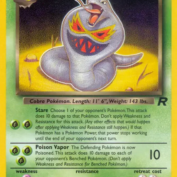 Team Rocket - 19/82 - Dark Arbok - Rare (Lightly Played)