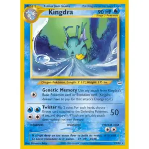 Neo Revelation - 19/64 - Kingdra - Rare (Lightly Played)