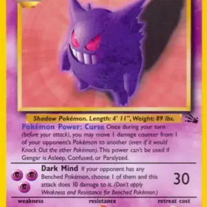 Fossil - 20/62 - Gengar - Rare