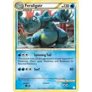 HeartGold & SoulSilver - 020/123 - Feraligatr - Rare (Lightly Played)