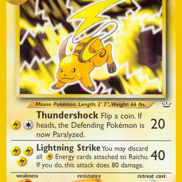 Neo Revelation - 21/64 - Raichu - Rare (Heavily Played)