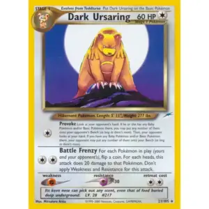 Neo Destiny - 021/105 - Dark Ursaring - Rare