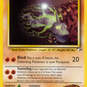 Gym Heroes - 021/132 - Brock's Onix (lv 30) - Rare