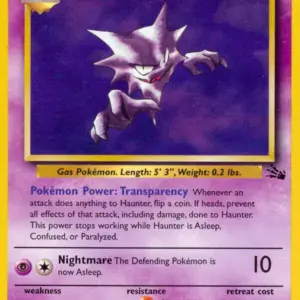 Fossil - 21/62 - Haunter - Rare (Moderately Played)
