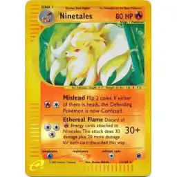 Expedition - 021/165 - Ninetales - Reverse Holo (Moderately Played)