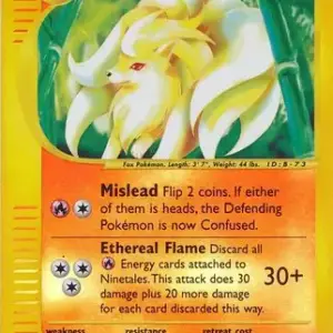 Expedition - 021/165 - Ninetales - Reverse Holo (Moderately Played)