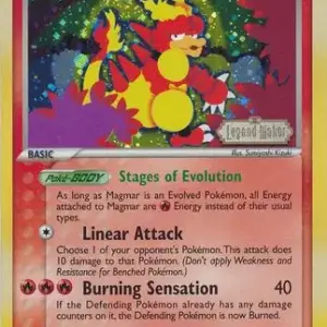 EX Legend Maker - 21/92 - Magmar - Reverse Holo Rare (Lightly Played)