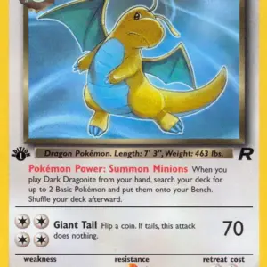 Team Rocket - 22/82 - Dark Dragonite - 1st Edition - Rare