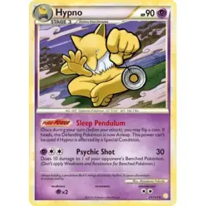 HeartGold & SoulSilver - 023/123 - Hypno - Rare (Lightly Played)