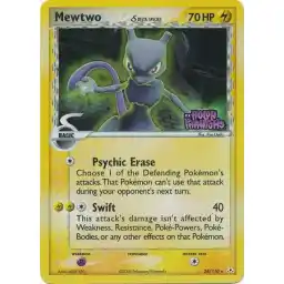 EX: Holon Phantoms - 024/110 - Mewtwo (delta species) - Reverse Holo (Heavily Played)