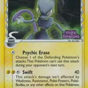 EX: Holon Phantoms - 024/110 - Mewtwo (delta species) - Reverse Holo (Heavily Played)