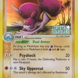 EX Crystal Guardians - 025/100 - Medicham - Reverse Holo