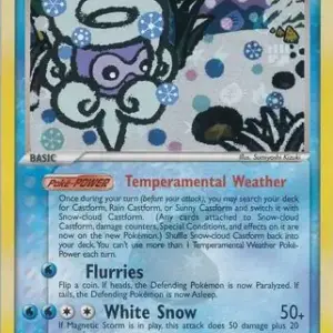 EX Hidden Legends - 25/101 - Snow-cloud Castform - Reverse Holo Rare