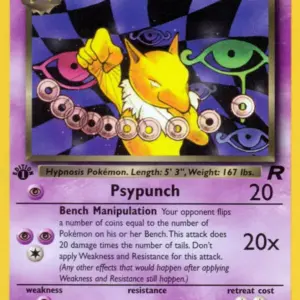 Team Rocket - 26/82 - Dark Hypno - 1st Edition - Rare