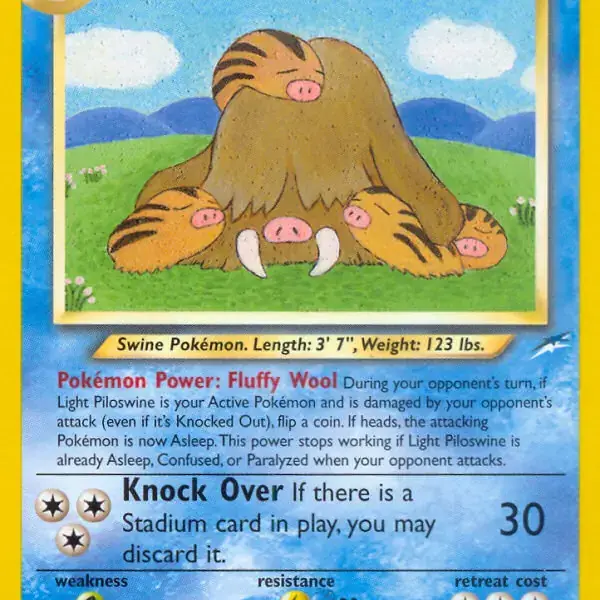 Neo Destiny - 026/105 - Light Piloswine - Rare (Lightly Played)