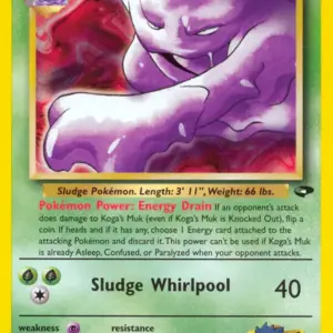 Gym Challenge - 026/132 - Koga's Muk - Rare