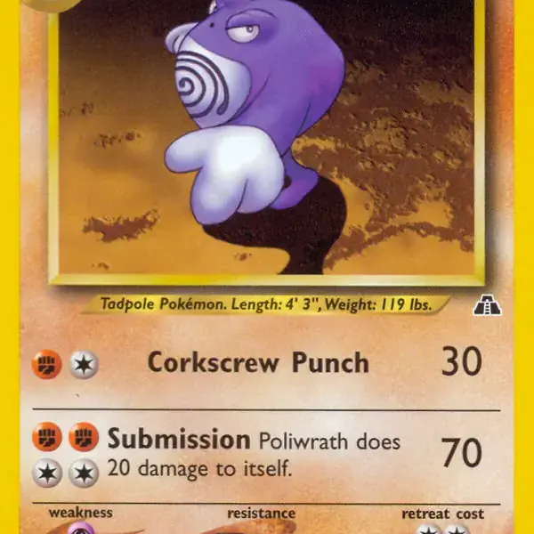 Neo Discovery - 28/75 - Poliwrath - Rare