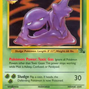 Fossil - 28/62 - Muk - Rare (Lightly Played)