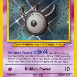 Neo Destiny - 029/105 - Unown W - Rare
