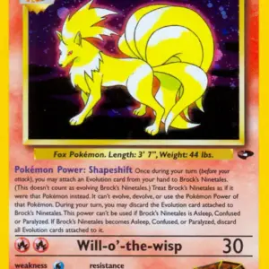 Gym Challenge - 003/132 - Brock's Ninetales - Holo