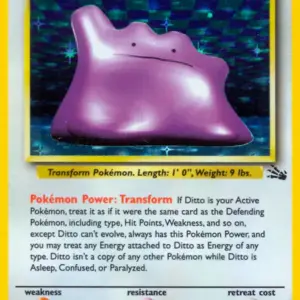 Fossil - 03/62 - Ditto - Holo (Moderately Played)