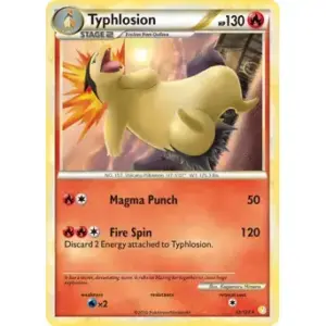 HeartGold & SoulSilver - 032/123 - Typhlosion - Rare (Lightly Played)