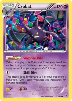 XY Phantom Forces - 033/119 - Crobat - Rare