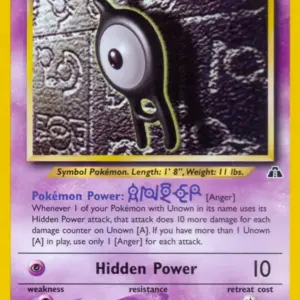 Neo Discovery - 33/75 - Unown A - Rare (Lightly Played)