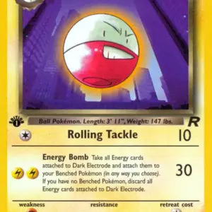 Team Rocket - 34/82 - Dark Electrode - 1st Edition