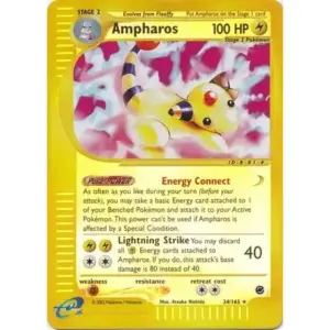 Expedition - 034/165 - Ampharos - Reverse Holo (Moderately Played)