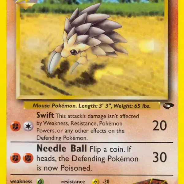 Gym Challenge - 036/132 - Brock's Sandslash (Lightly Played)