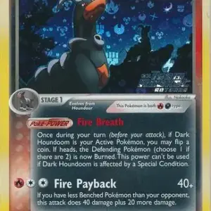EX Team Rocket Returns - 037/109 - Dark Houndoom - Reverse Holo (Heavily Played)