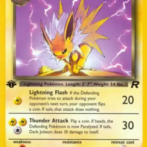 Team Rocket - 38/82 - Dark Jolteon - 1st Edition (Lightly Played)