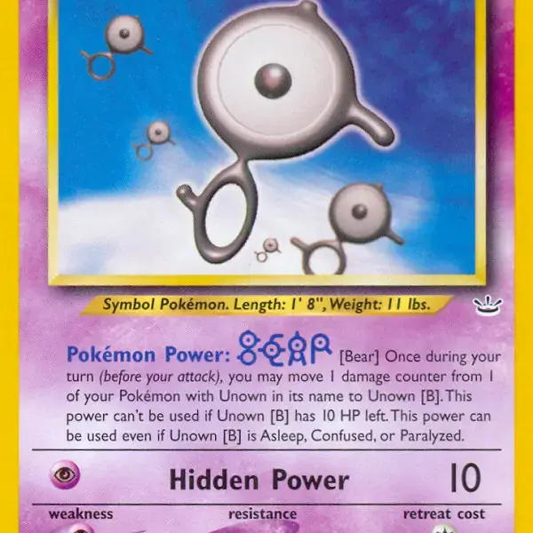 Neo Revelation - 39/64 - Unown B (Lightly Played)