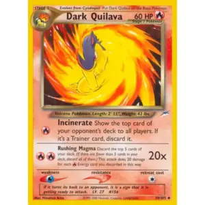 Neo Destiny - 039/105 - Dark Quilava (Damaged)