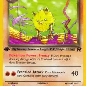 Team Rocket - 43/82 - Dark Primeape - 1st Edition