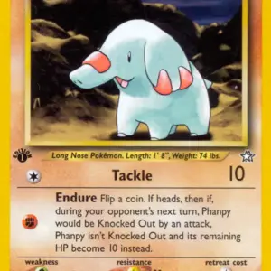 Neo Genesis - 043/111 - Phanpy - 1st Edition (Heavily Played)