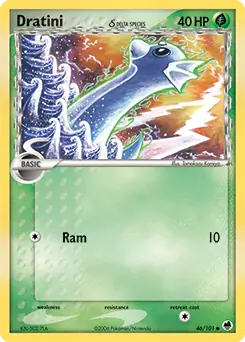 EX: Dragon Frontiers - 046/101 - Dratini (delta species)
