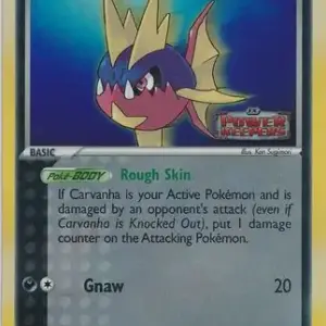 EX Power Keepers - 47/108 - Carvanha - Reverse Holo