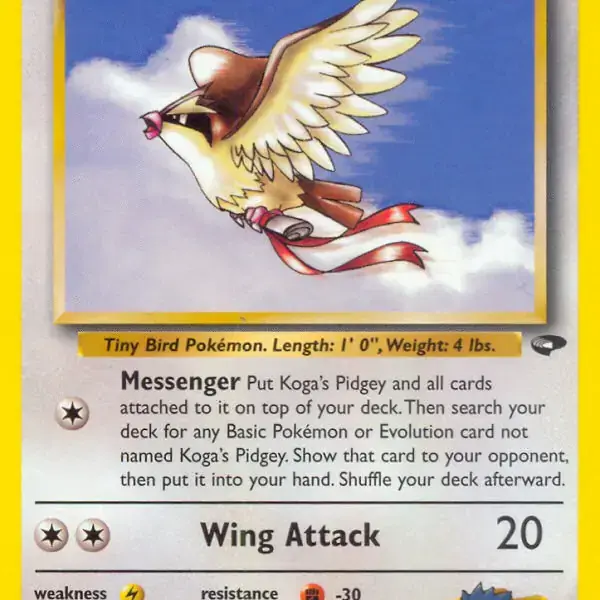 Gym Challenge - 049/132 - Koga's Pidgey (Lv 9)