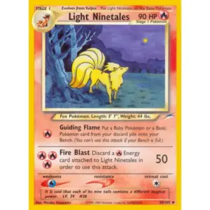 Neo Destiny - 050/105 - Light Ninetales (Moderately Played)