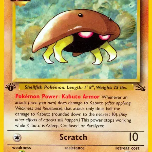 Fossil - 50/62 - Kabuto - 1st Edition
