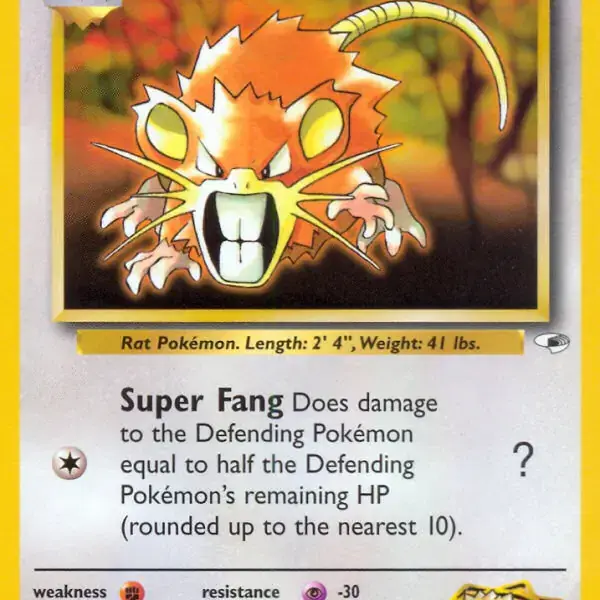 Gym Heroes - 051/132 - Lt. Surge's Raticate