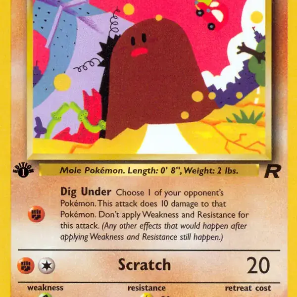 Team Rocket - 52/82 - Diglett - 1st Edition