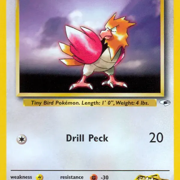 Gym Heroes - 052/132 - Lt. Surge's Spearow (lv 8)