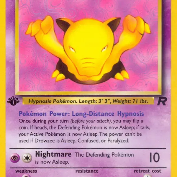 Team Rocket - 54/82 - Drowzee - 1st Edition