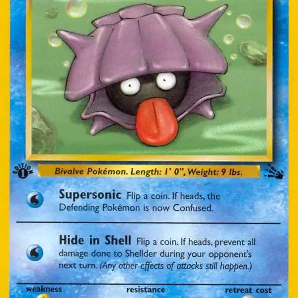 Fossil - 54/62 - Shellder - 1st Edition